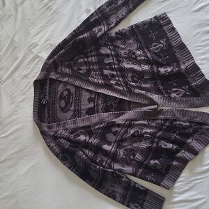 Disney Tim Burton's The Nightmare Before Christmas Black Cardigan